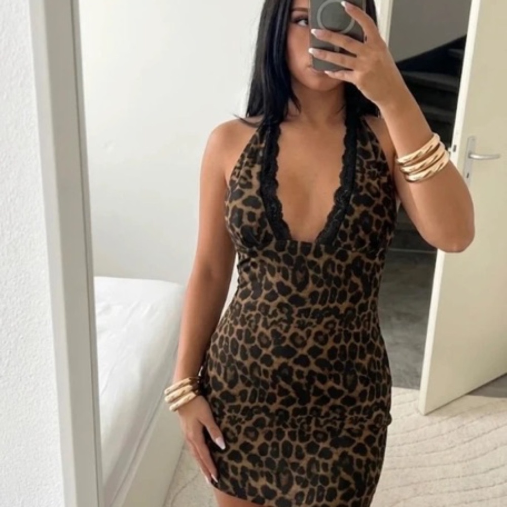 Brown Mango mini dress, size M